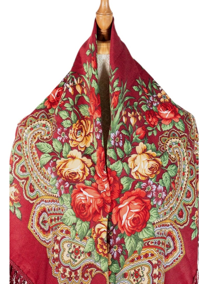 دىدانيالا شال نسائي قطني بشرّابات من أوروبا الشرقية من ليليا - Image 3