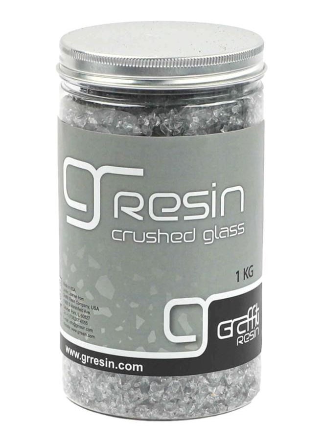 Graffiti Resin - Terrazzo Grade Soft Black Glass Decorative Aggregate for Countertops 1 KG - Image 1