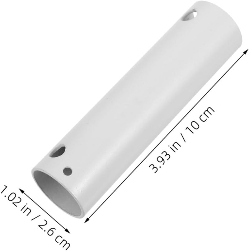DOITOOL 2pcs Ceiling Fan Downrod Extension Rods Lighting Accessories Compatible Various Ceiling Fans White Downrods for Enhanced Lighting Flexibility - Image 2