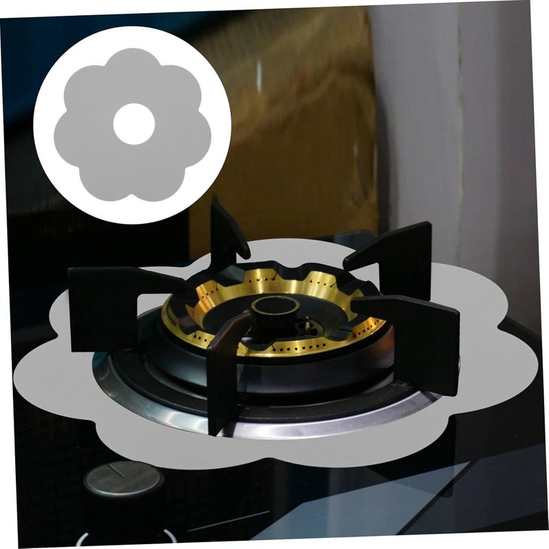 تصميم بسيط متعدد الوظائف غطاء موقد غاز وزيت من Ciieeo (قطعة واحدة) - حصيرة واقية قابلة لإعادة الاستخدام لسهولة التنظيف، تمنع تناثر الطعام وبقع الشحوم، تناسب مواقد الغاز، آمنة للغسيل في غسالة الأطباق. - Image 4