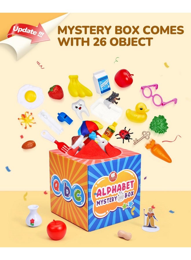 JoyCat صندوق الأبجدية الغامض من JoyCat للأطفال 26 قطعة لعبة فرز ومطابقة الحروف أنشطة أصوات الحروف ألعاب تعلم المهارات الحركية الدقيقة لمرحلة ما قبل المدرسة - هدايا سلة عيد الفصح - Image 4
