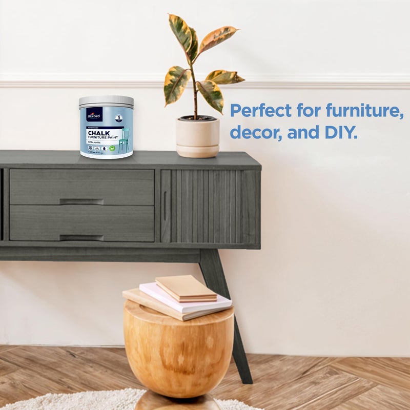 BLUEBIRD Chalk Furniture Paint - 500 ML / 16.9 fl oz for Furniture, Home DÃ©cor, Cabinets, and More (Antique White) - Image 5
