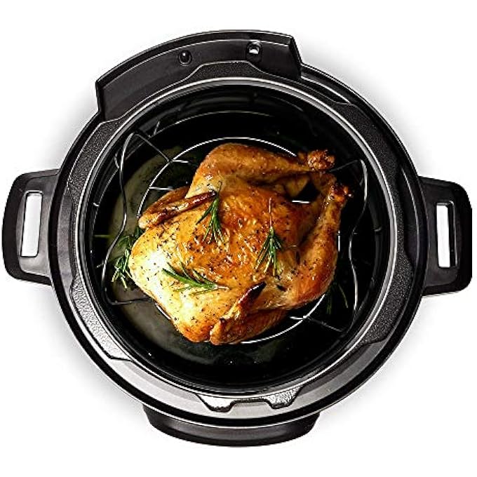 Createy Steamer Rack Trivet With Handles Compatible With Instant Pot Accessories 57L 57L Pressure Cooker Trivet Wire Steam Rack Great For Lifting Out Whatever Delicious Meats  Veggies You Cook - Image 3