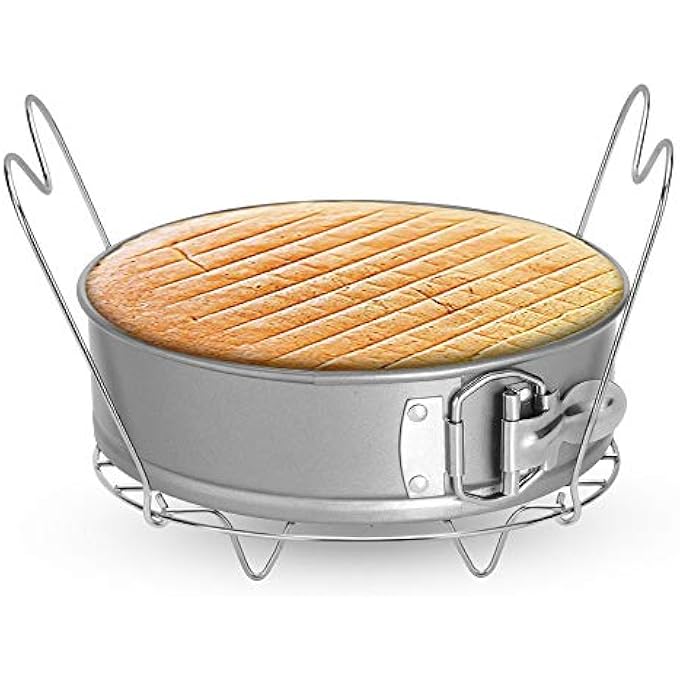 Createy Steamer Rack Trivet With Handles Compatible With Instant Pot Accessories 57L 57L Pressure Cooker Trivet Wire Steam Rack Great For Lifting Out Whatever Delicious Meats  Veggies You Cook - Image 4