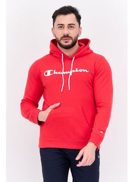 Champion Men Sportswear Fit Long Sleeve Outdoor Sweatshirt, Red  - Image 1