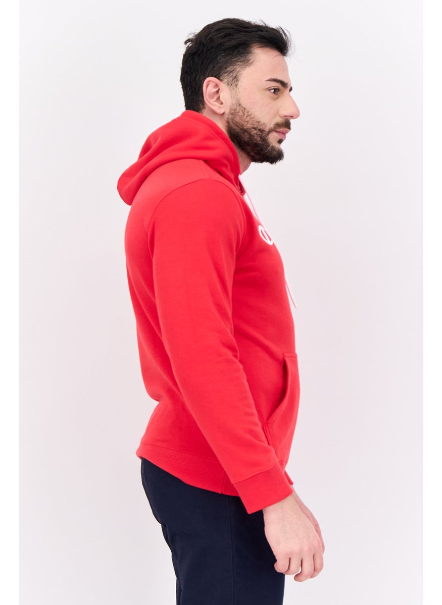 Champion Men Sportswear Fit Long Sleeve Outdoor Sweatshirt, Red  - Image 2