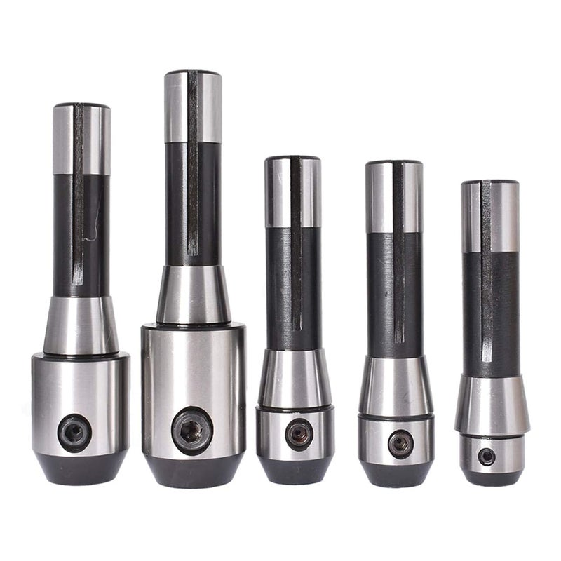 findmall 5-Piece R8 End Mill Holder Set 1/4 3/8 1/2 5/8 3/4 Adapter for Bridgeport Type Milling Machines - Image 2