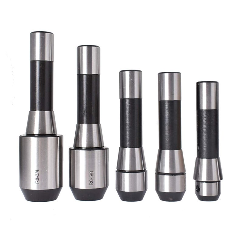 findmall 5-Piece R8 End Mill Holder Set 1/4 3/8 1/2 5/8 3/4 Adapter for Bridgeport Type Milling Machines - Image 4