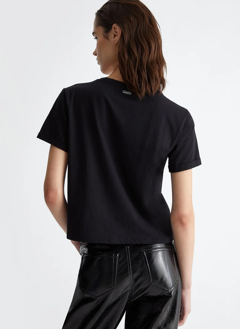 Liu Jo T-shirt with rhinestones