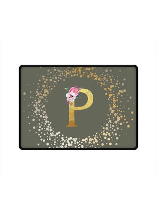 Designer Gaming Mouse Pad Anti-Skid Mousepad Large Keyboard Mouse Pad Desk Mat Custom Monogram Initial Letter Floral Pattern Alphabet - P(Olive Green) - pzsku/ZBA207604DA46ABA3DA43Z/45/_/1696070605/692419b3-f88f-4459-87d1-6a304df26c7d