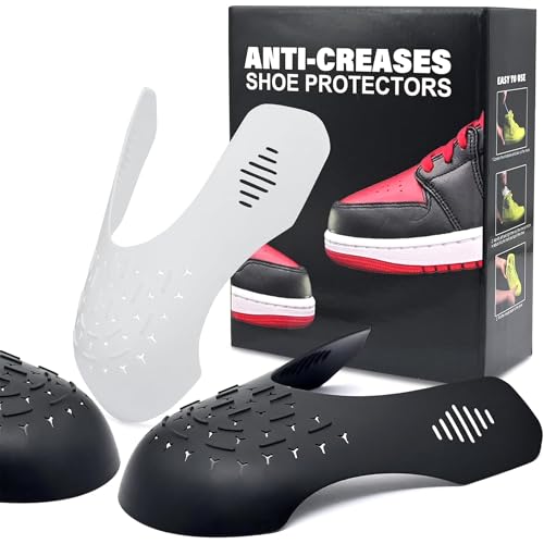TUPEED 4 Pairs Shoe Crease Protectors, 2022 New Version Crease Protector for Air Force and Air Jordan, Crease Guards for Sneaker and Casual Shoes, For Men's 7-12/ Women's 5-9 - Image 1