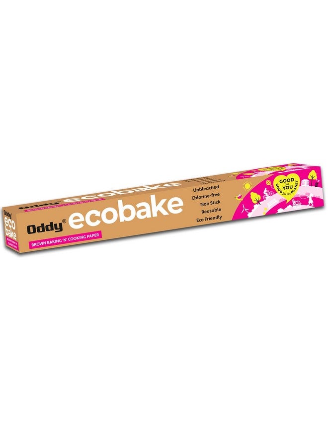 Oddy Uniwraps Ecobake Brown Cooking & Baking Paper 10'' X 5 Mtrs (Unbleached & Chlorine Free) - Image 1