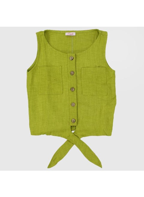Plain Sleeveless Blouse