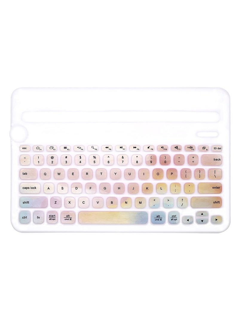 KASTWAVE - Keyboard Cover Design for Logitech K380 Multi-Device Bluetooth Keyboard, Waterproof Anti-Dust Silicone Keyboard Protective Cover Skin, Pink-Ink - Image 1