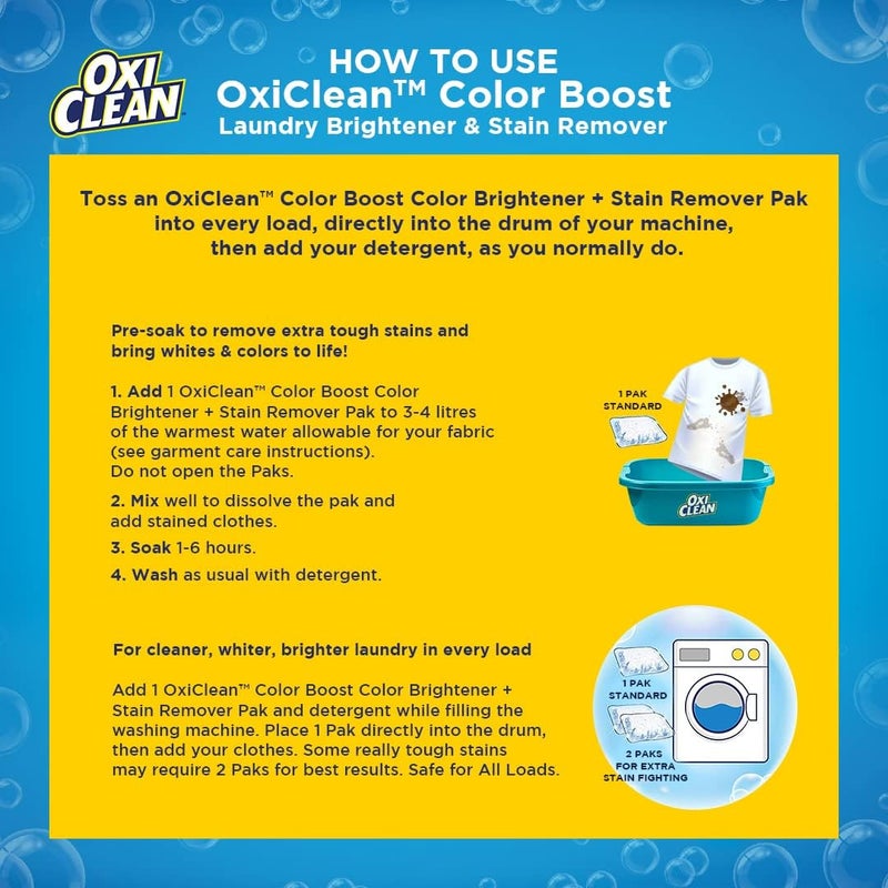 OxiClean Max Force Power Paks Laundry Brightener & Stain Remover, 10 Count - Image 4