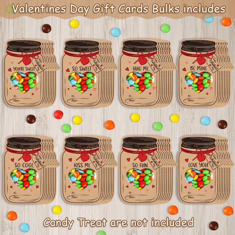 FunnyPars 40 Pack Valentines Day Cards For Kids  Jars Happy Valentines Cards For Kids  Unique Valentines Gifts For Boys And Girls  Funny Valentines Exchange Cards Gifts School Classroom Prize Party Favors - Image 3