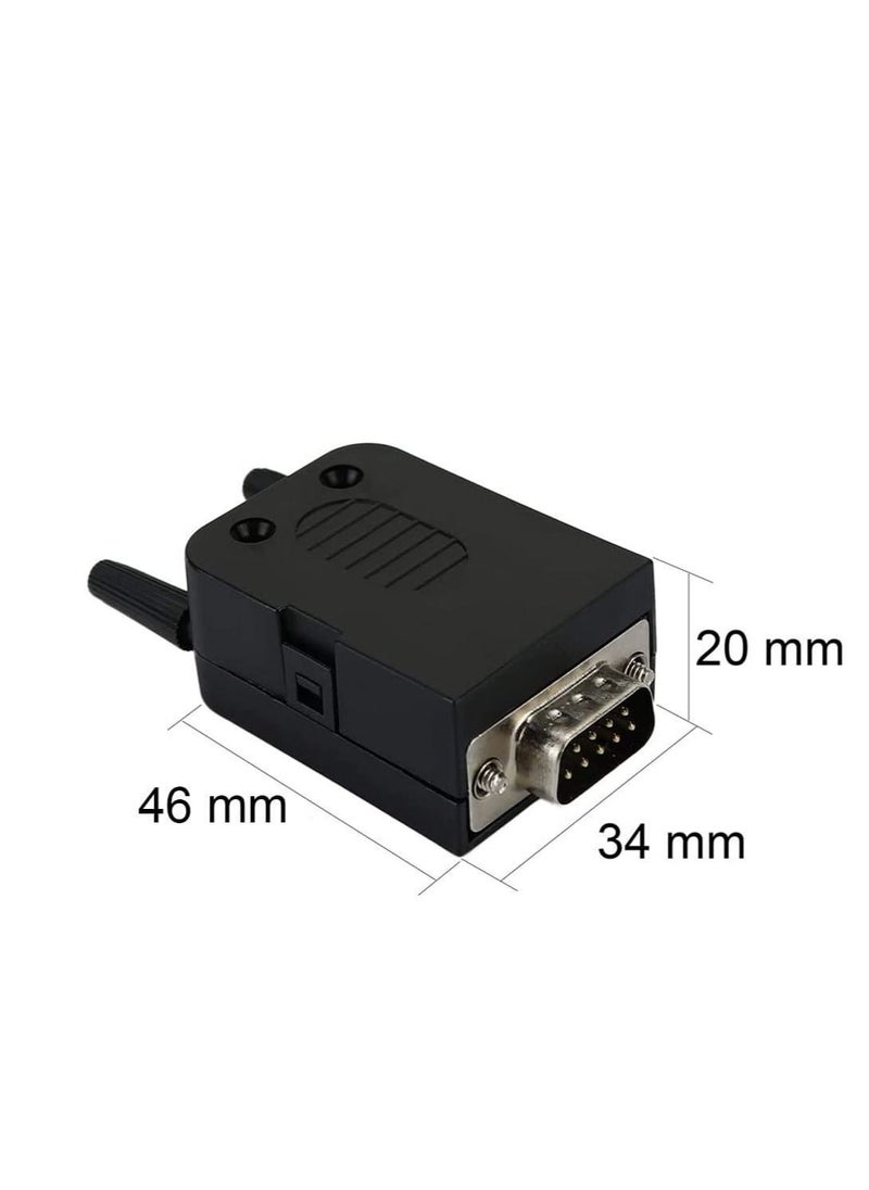 DB9 Connector To Wiring Terminal RS232 Serial Port Breakout Board Solderless MALE - 2PCS