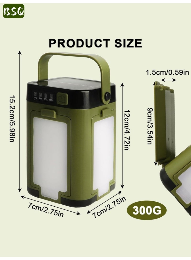 BSQ Solar LED Camping Lantern | Rechargeable Portable Flashlight | Portable Camping Light | USB Power Bank, SOS Emergency Light, 6 Lighting Modes, IPX4 Water-Resistant | Ideal for Emergencies, Hiking, Camping, and Daily Use - Image 5