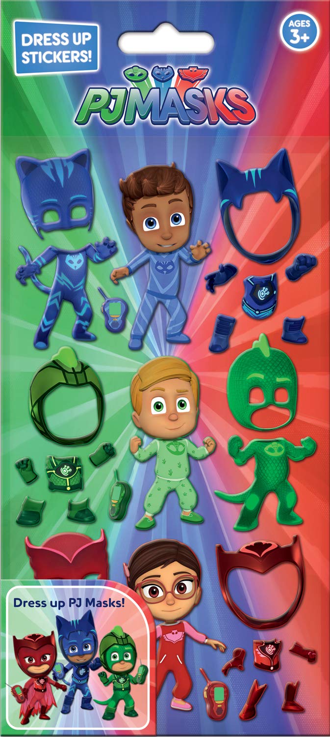 Paper Projects PJ Masks Dress Up Stickers | Reusable Chunky Foam Stickers | Perfect for Craft Play - Image 1