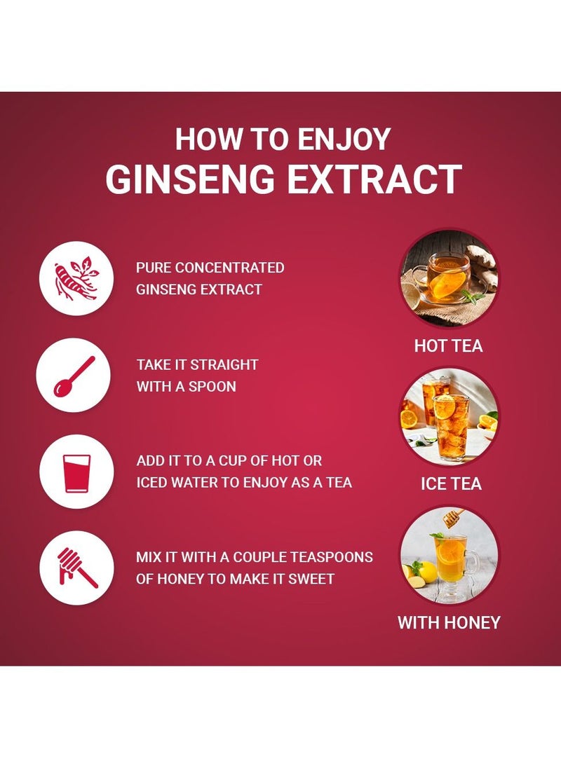 Korean Ginseng of Samjiwon - Korean Ginseng of Samjiwon Pure Red Ginseng Extract Gold 6 Years Grown, Enhance level of immunity, relieves fatigue, Zero Sugar, support cardiovascular health Suitable for Men And Women - 50g,1g Per Serving, 3 Times Daily. - Image 1