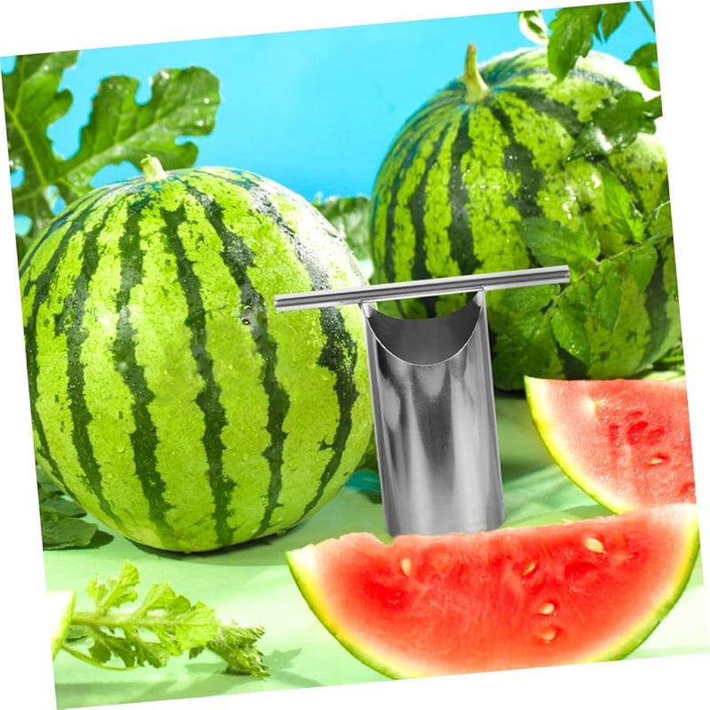 أداة تقطيع البطيخ من الفولاذ المقاوم للصدأ - فتاحة فواكه سهلة للعصائر والحفلات - Image 5