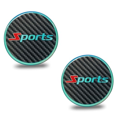KPFILEH 2PCS Car Cup Holder Coaster 27 Inch Carbon Fiber NonSlip Embedded Drink Mat Luminous Cup Holder Insert Coaster Pad Universal Car Interior Decoration Accessories for Women MenSport - Image 1
