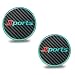 KPFILEH 2PCS Car Cup Holder Coaster 27 Inch Carbon Fiber NonSlip Embedded Drink Mat Luminous Cup Holder Insert Coaster Pad Universal Car Interior Decoration Accessories for Women MenSport - Image 2