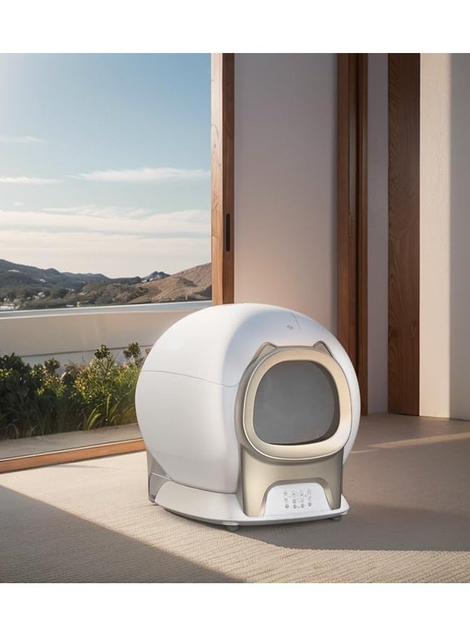 Generic - Whiskers & Wag Self-Cleaning Automatic Cat Litter Box – 65L Extra Large, App-Controlled, Odor Removal, Quiet & Safe Design, Includes 2 Litter Bags - Image 1