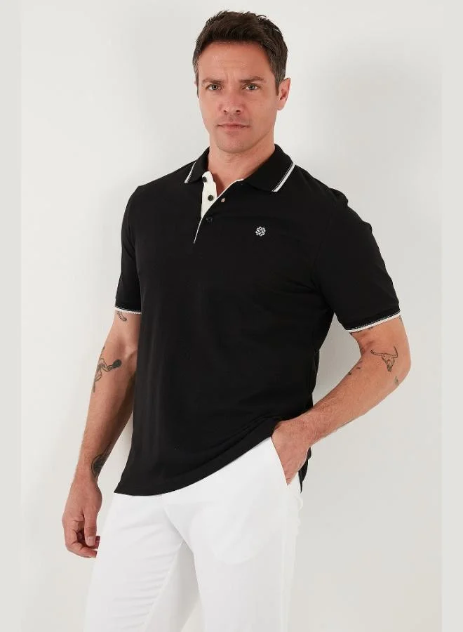 Buratti Buratti Cotton Slim Fit Stripe Detailed Buttoned Polo Collar 3-Pack T Shirt Men's T SHIRT 5902118S3
