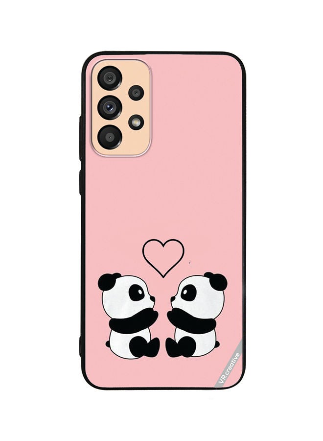 VR CREATIVE Protective Case Cover For Samsung Galaxy A72 Panda Love Design Multicolour - Image 1
