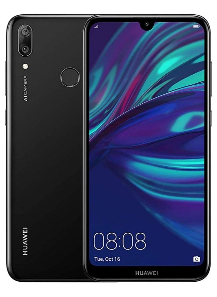 HUAWEI - Y7 2019 Dual SIM 4GB RAM 64GB Midnight Black 4G - Image 1