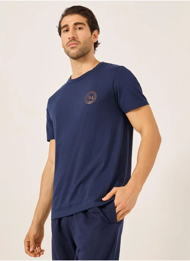 ستايلي Graphic Print Short Sleeve Regular Fit T-Shirt