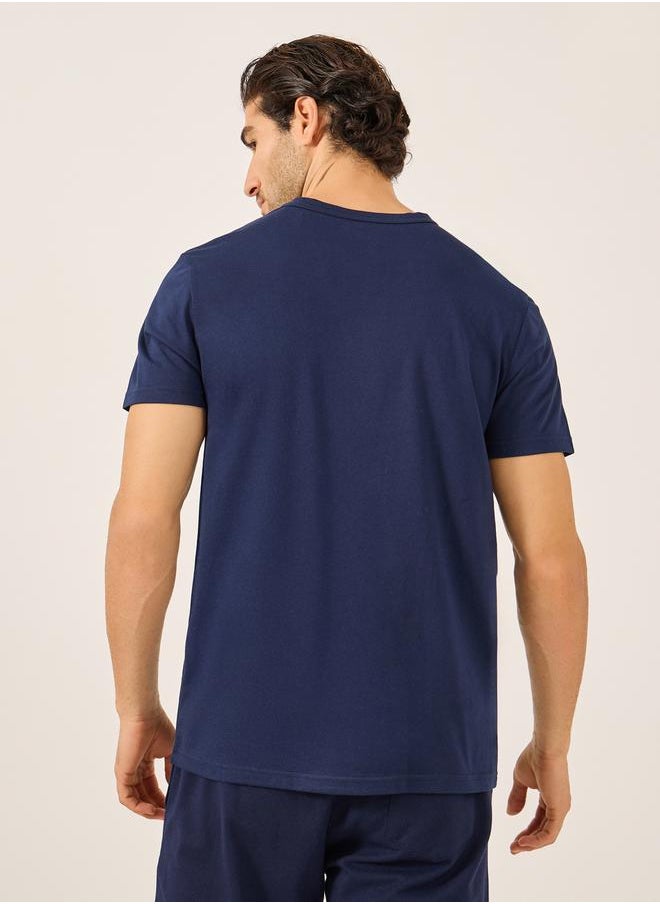 Styli Graphic Print Short Sleeve Regular Fit T-Shirt  - Image 4