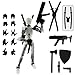 QAONIE Assembly Completed 3D Printed Figure 554inch Dummy13 with Weapon Expansion Set Full Body Mechanical Movable Toy Desk Decoration Transparent - Image 3
