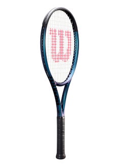 Wilson Ultra 100 V4 Tennis Racket, Head 100, 16X19, Adults, Intermediate/ Advanced - Black/ Blue/ Purple  - Image 2