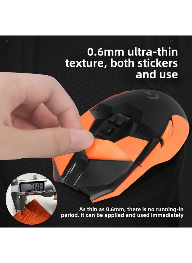 Generic - Mouse Anti-Slip Sticker Logitech G903 Special Side Absorbent Sticker HeroLOL Sticker G900 Film Color Change Full Bag-Color: Light Green Suede ] - Image 1