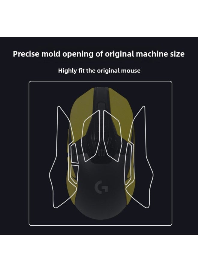 Generic - Mouse Anti-Slip Sticker Logitech G903 Special Side Absorbent Sticker HeroLOL Sticker G900 Film Color Change Full Bag-Color: Light Green Suede ] - Image 1