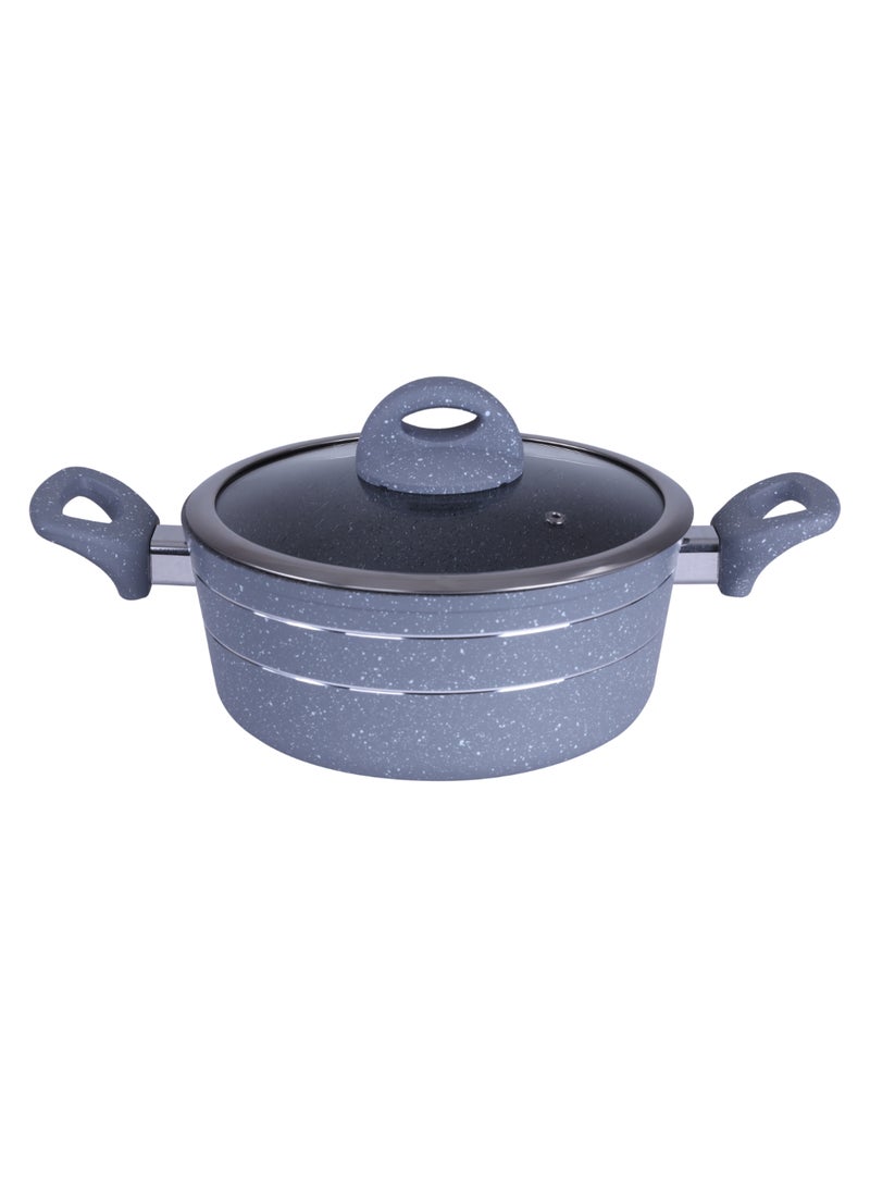 Royalford Die-Cast Aluminium Casserole With Glass Lid 28Cm - Image 3