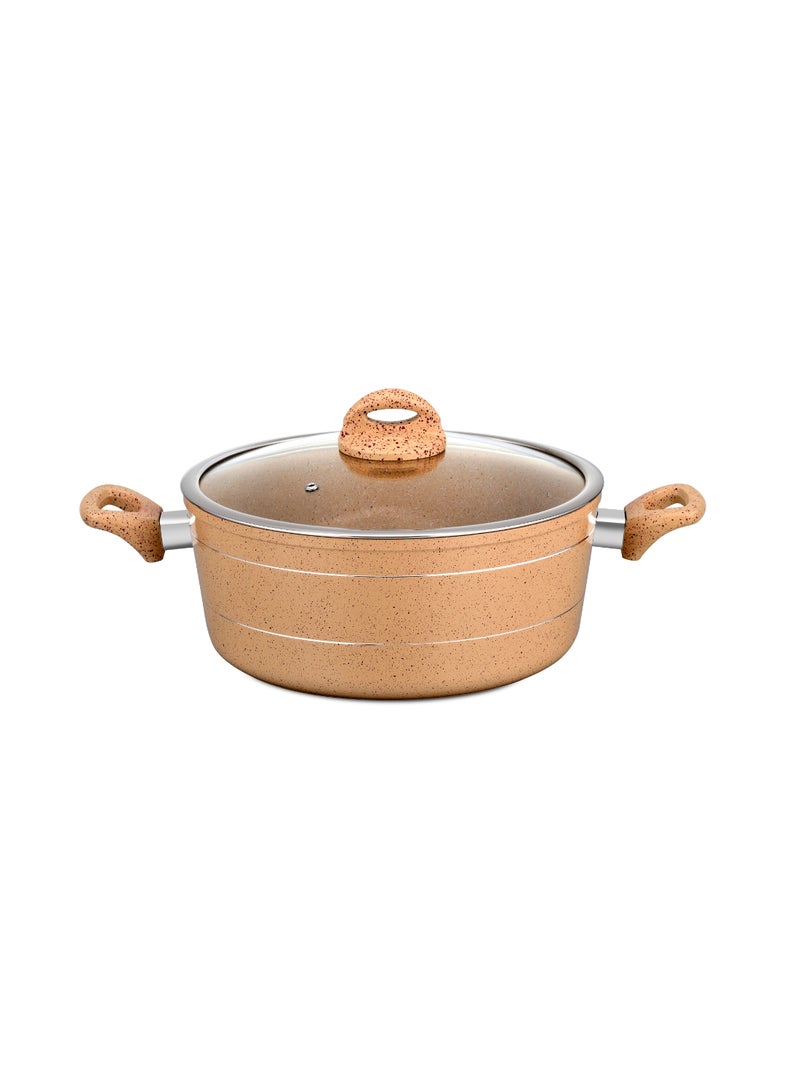 Royalford Die-Cast Aluminium Casserole With Glass Lid 28Cm - Image 2