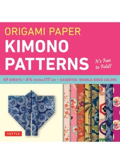Origami Paper - Kimono Patterns - Small 6 3/4" - 48 Sheets: Tuttle Origami Paper: Origami Sheets Printed with 8 Different Designs: Instructions for 6 Projects Included  - Image 2