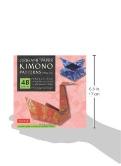 Origami Paper - Kimono Patterns - Small 6 3/4" - 48 Sheets: Tuttle Origami Paper: Origami Sheets Printed with 8 Different Designs: Instructions for 6 Projects Included  - Image 1