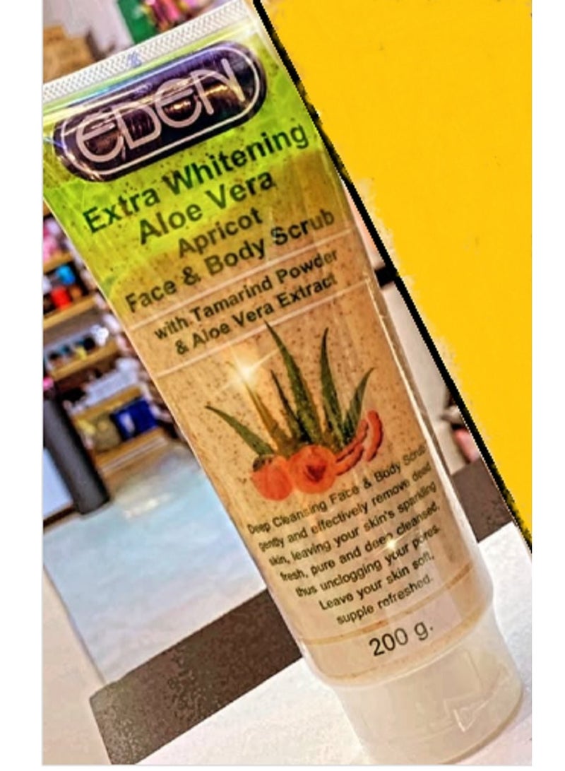 إيدين مقشر التبييض الإضافي بالصبار والمشمش 200 جم