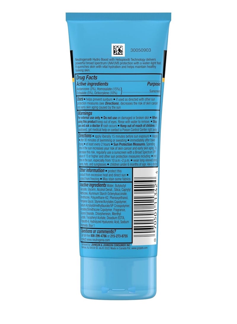 Neutrogena Hydro Boost Moisturizing Water Gel Sunscreen Lotion with Broad Spectrum SPF 50, Water-Resistant & Non-Greasy Hydrating Sunscreen Lotion, Oil-Free, 88 ml - Pack of 3ml - Image 2