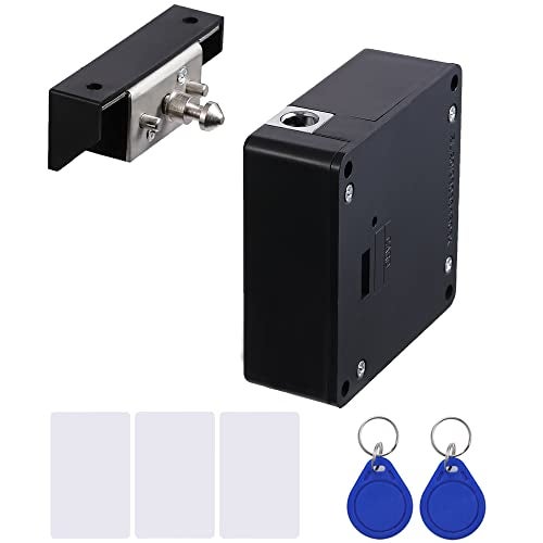 Homello Electronic Cabinet Lock Kit Set with RFID Card and Tag Entry - Hidden DIY Locks for for Wooden Cabinet Drawer Locker - Image 1