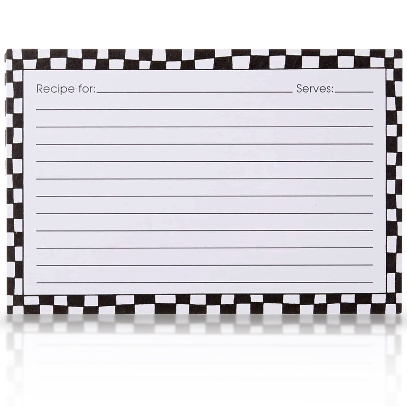 Meadowsweet Kitchens Meadowsweet Kitchens Recipe Card Set  25 Double Sided Recipe Cards 4 x 6 Inch Perfect Size Blank Cards for a Recipe Card Box Make Your Own Personalized Recipe Book  Abstract Caf 