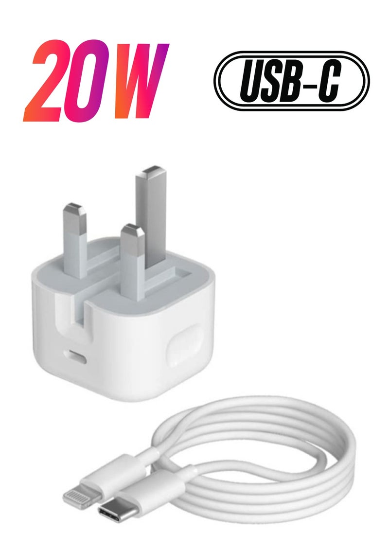 Generic - iPhone Charger Fast PD20W USB C Wall Charger Fast Charging Type-C USB Charger Plug Universal Travel Adapter Type C Wall Plug Compatible for iPad Pro,iPad mini, iPhone 13 Pro/13 Pro Max - Image 1