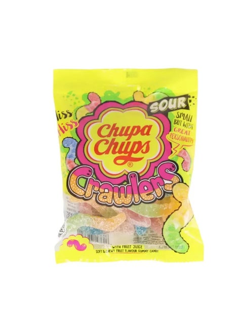 Chupa Chups Sour Crawlers Soft and Chewy Candy- 30 gm