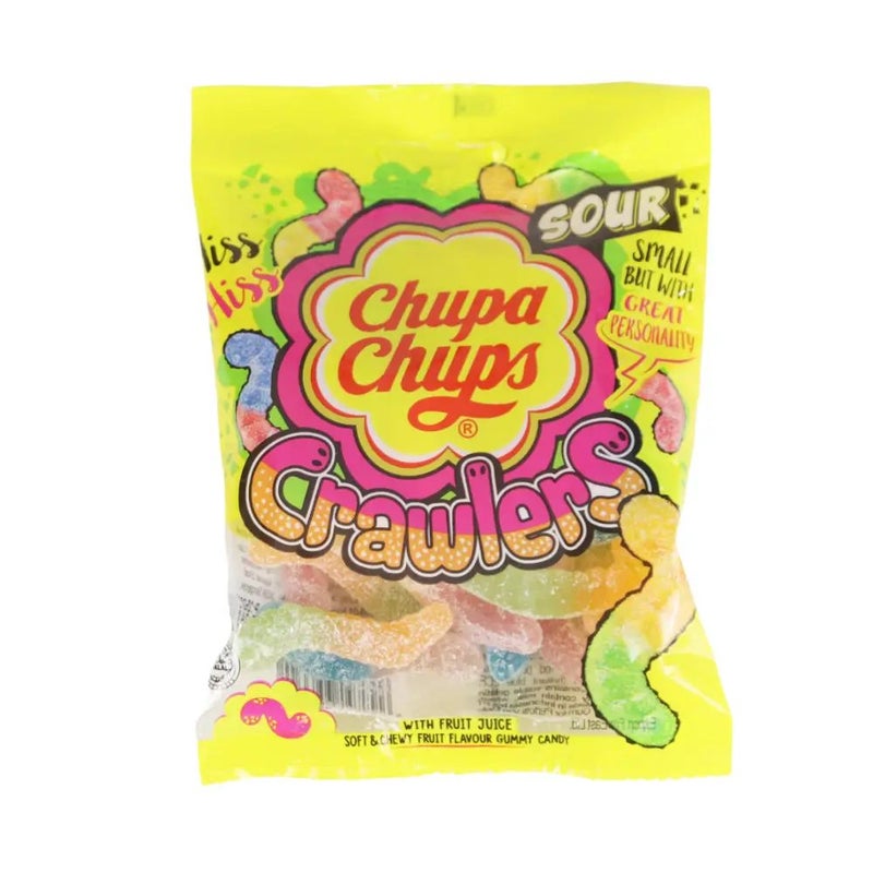 Chupa Chups Sour Crawlers Soft and Chewy Candy- 30 gm - Image 1
