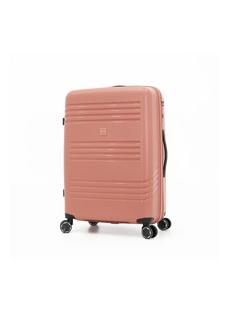 تيتان Hardside Luggage Trolley Bag 4 Pieces Set,Rose Gold (S-20",M-24",L-28",XL-32")