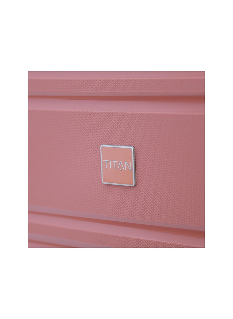 TITAN - Hardside Luggage Trolley Bag 4 Pieces Set,Rose Gold (S-20",M-24",L-28",XL-32") - Image 1